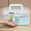 3 Layers Plastic First Aid Box | https://www.bestnamebadges.com