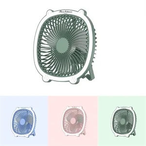 Small USB Desk Fan with Light