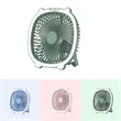 Small USB Desk Fan with Light | https://www.bestnamebadges.com