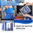 Essentials Clear Travel Bags | https://www.bestnamebadges.com