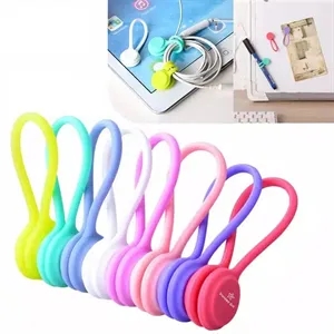 Reusable Silicone Magnetic Cable Ties