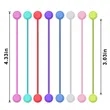 Reusable Silicone Magnetic Cable Ties | https://www.bestnamebadges.com