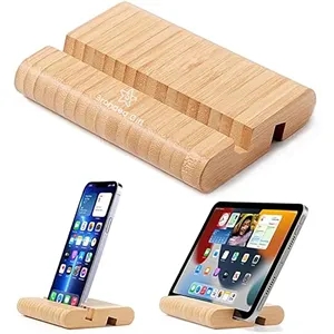 Bamboo Cell Phone Stand Wooden Tablet