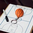 Basketball Stress Reliever Keychains | https://www.bestnamebadges.com