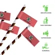 Straw Toothpick Flags Style A - 1.5" x 2.5" | https://www.bestnamebadges.com