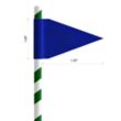 Straw Toothpick Flags Style B - 1" x 1.5" | https://www.bestnamebadges.com