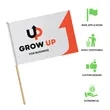 5.5"x 8.5" Custom Paper Stick Flag | https://www.bestnamebadges.com