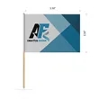 3.5" x 5.5" Custom Paper Stick Flag | https://www.bestnamebadges.com