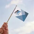 3.5" x 5.5" Custom Paper Stick Flag | https://www.bestnamebadges.com