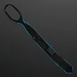 Ambient Glow Blue EL Wire Necktie | https://www.bestnamebadges.com