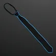 Ambient Glow Blue EL Wire Necktie | https://www.bestnamebadges.com