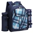 Picnic Basket Backpack For 4 Person | https://www.bestnamebadges.com