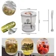 Gherkin Pickle Hourglass Jar | https://www.bestnamebadges.com