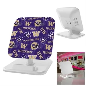 10W Square Wireless Charger & Stand | https://www.bestnamebadges.com