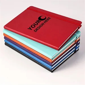 PU Hardcover Notebook With Elastic Strap