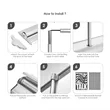 60"x69" Wide Deluxe Retractable Banner Kit | https://www.bestnamebadges.com