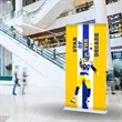 36" x 69" Wide Super Deluxe Retractable Banner Kit | https://www.bestnamebadges.com