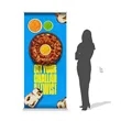 36" x 84" Wide Super Deluxe Retractable Banner Kit | https://www.bestnamebadges.com