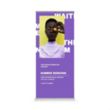 33.25"x78" Deluxe Single-Sided Retractable Banner Stand Kit | https://www.bestnamebadges.com