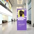 33.25"x78" Deluxe Single-Sided Retractable Banner Stand Kit | https://www.bestnamebadges.com