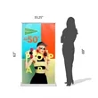 33.25" x 63" Adjustable Banner Stand Kit | https://www.bestnamebadges.com