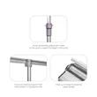 33.25" x 63" Adjustable Banner Stand Kit | https://www.bestnamebadges.com
