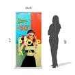 33.25" x 71" Adjustable Banner Stand Kit | https://www.bestnamebadges.com