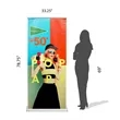 33.25" x 78.75" Adjustable Banner Stand Kit | https://www.bestnamebadges.com