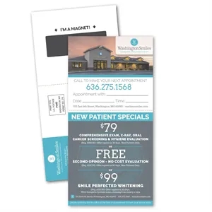 Magnetic Stick Up Card with Perforation | https://www.bestnamebadges.com