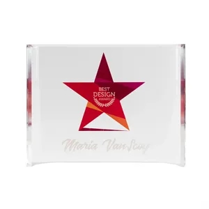 Acrylic Crescent (6x8) | https://www.bestnamebadges.com