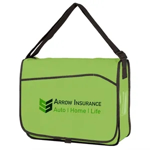 Non Woven Messenger Bag W/Pocket | https://www.bestnamebadges.com