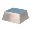 Large Silver Metal Slanted Base | https://www.bestnamebadges.com