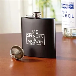 Black Flask Set | https://www.bestnamebadges.com