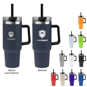 40 Oz. Intrepid Stainless Steel Tumbler | https://www.bestnamebadges.com