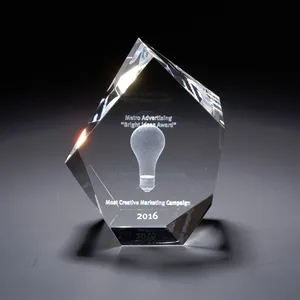3D Crystal Maximo Small Award | https://www.bestnamebadges.com