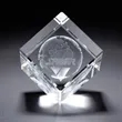 3D Crystal Jewel Cube Large Award | https://www.bestnamebadges.com