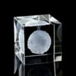 Large Flat Cube 3D Crystal Award | https://www.bestnamebadges.com