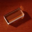 3D Crystal Rectangle Paperweight | https://www.bestnamebadges.com