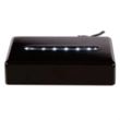 Deluxe Black Rectangle Lighted Base | https://www.bestnamebadges.com