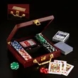 Wooden Box Poker Set | https://www.bestnamebadges.com
