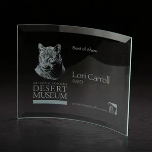 Icon Large Glass Award | https://www.bestnamebadges.com