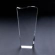 7 3/4" Clear Wave Top Award | https://www.bestnamebadges.com