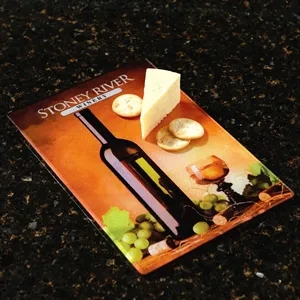 Full Color Glass Cutting Board | https://www.bestnamebadges.com