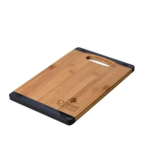 Bamboo and Silicone Cutting Board | https://www.bestnamebadges.com