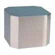 Large Silver Cube Base | https://www.bestnamebadges.com