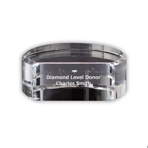 Clear Crystal Base | https://www.bestnamebadges.com