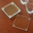 Economy Glass Coaster Set | https://www.bestnamebadges.com
