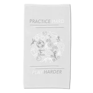 Extreme Trainer Sport Towel - White | https://www.bestnamebadges.com