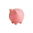 Pink Piggy Bank Stress Shape | https://www.bestnamebadges.com