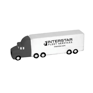 Stress Semi Truck White/Grey | https://www.bestnamebadges.com